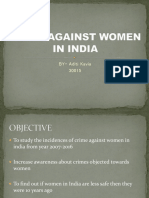 Crime Against Women in India