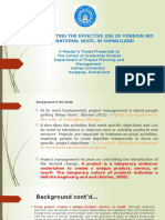 Factors Affecting The Effective Use of Foreign Aid by International Ngos, in Somaliland