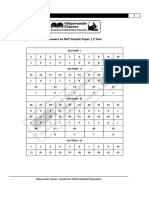 NAT Sample Paper - 2 Year 2021 - Answers