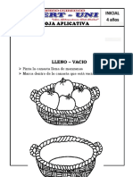 Hoja Aplicativa: Lleno - Vacio