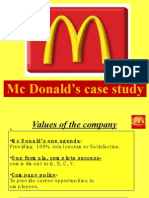 MC Donald's Case Study