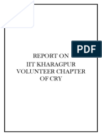 Report On Iit Kharagpur Volunteer Chapter of Cry