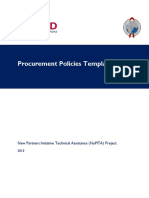 Procurement Policies Template