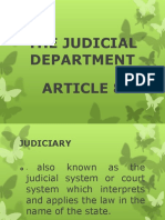 The Judicial Department