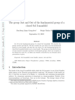 The Group Aut and Out of The Fundamental Group of A Closed Sol 3-Manifold