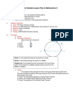 Semi-Detailed Lesson Plan in Mathematics 9: I-Objectives