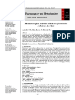 Pharmacological Activities of Baheda (Terminalia: Bellerica) : A Review