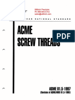 ANSI ASME B1.5 Acme Standard