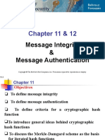 Message Integrity and Authentication