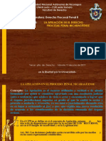 La Apelación en e Derecho Procesal Penal Nicaragüense