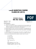 Cbse Question Paper CLASS-XII (2013)