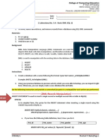 (Laboratory No. 3.4: Basic DML SQL 1) : Objectives