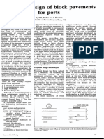 Structural Design of Block Pavements For Ports