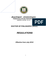 Ph.D. Regulations 2018 19 PDF