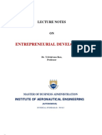 IARE Entrepreneurial Development NOTES