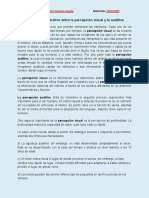 Analisis Comparativo Entre La Percepción Visual y Auditiva