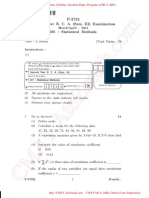 Lllllllilllllllllllllllllll: S Eco N D Year B. C. A. (Sem - I LL) E X A M in A Tio N 301: Statistical Methods