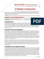 Cold and Hot Weather Construction: Technical Notes