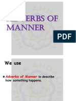 Adverbs of Manner