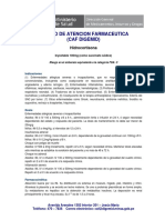 Centro de Atencion Farmaceutica (Caf Digemid) : Hidrocortisona