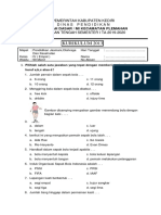 Soal UTS PJOK KELAS 4 SEMESTER 1 2019