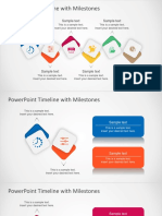 Powerpoint Timeline With Milestones: Sample Text Sample Text Sample Text