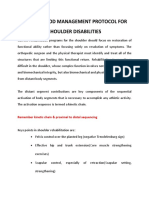 Shoulder Rehabilitation Protocol