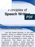 Principles of Speech Writing