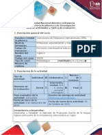 Guía de Actividades y Rúbrica de Evaluación. Task 2 - Writing Production