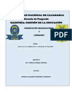 Ensayo El Liderazgo y Trabajo en Equipo Origi