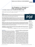 Article: A Secondary Analysis From A Controlled Diet Balance Study