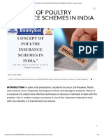 Concept of Poultry Insurance Schemes in India - Poultry Shorts