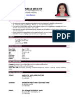 Dina P. Joven, RSW Resume