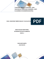 Fase 3. Registrar Tiempos Reales y Calcular Tiempo Estándar