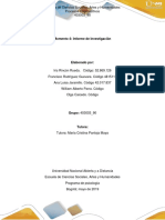 Informe de Investigación Sobre Procesos Cognoscitivos