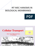 Transport Mec Hanisms in Biological Membranes