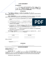 Loan Agreement: Spouse of