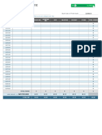 IC Monthly Timesheet Template 8544