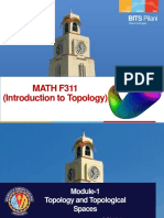 MATH F311 (Introduction To Topology) : BITS Pilani