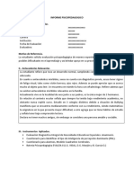 Informe Psicopedagogico Modelo