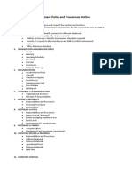 Warehousing Policies Outline