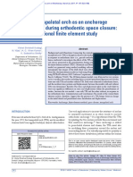 Efficacy of Transpalatal Arch As An Anchorage Rein PDF