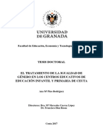 El Tratamiento de La Igualdad de Género en Centros de Ei y Eprimaria en Ceuta