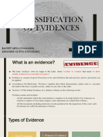 Classification of Evidences