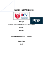 Ensayo de Violencia Sexual Infantil