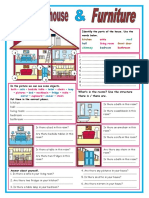 Identify The Parts of The House. Use The Words Below.: Kitchen Front Door