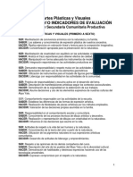 Criterios de Valoración - Artes Plásticas PDF