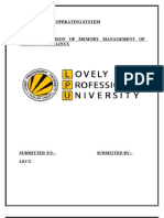 Comparison of Memory Management of Windows With LINUX