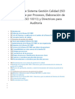 Curso Gratis de Sistema Gestión Calidad (ISO 9001), Enfoque Por Procesos, Elaboración de Manuales (ISO 10013) y Directrices para Auditoría