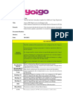 Yoigo LTE ENodeB Golden Parameter List Y1